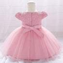 Baby Girl Clothes Christen Dress Newborns Toddler Baptism Flower Princess First Ceremony Party Evening