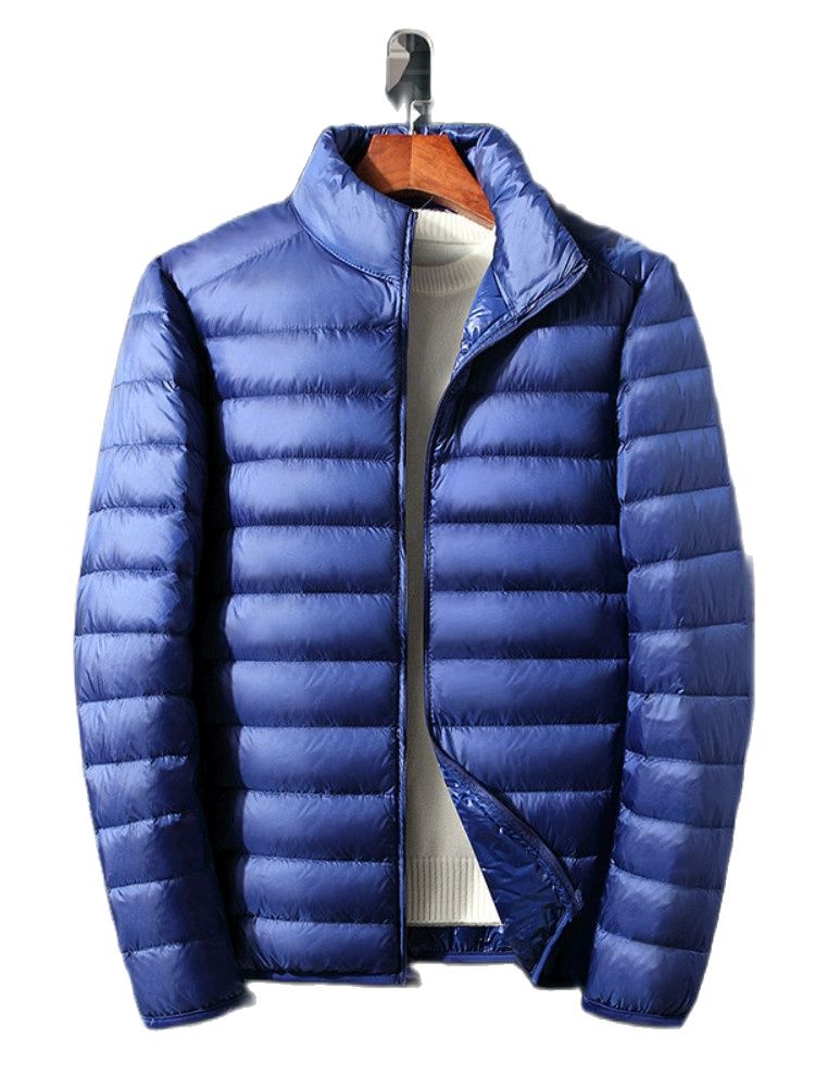 Casual Down Jacket Men Autumn and Winter New White Duck Down Stand-up Collar Male Coat Clothes