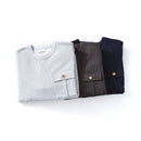 Round Neck Pullover Sweatershirt With Thick Looped Bottom Pocket Men Basic Essentials Hoodie Men Clothing