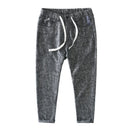 Men Linen Trousers Natural Fabric Skin-Friendly Breathable Casual Simple Loose Zipper Fly Tie Feet Ankle-Length Pants