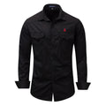 Army Style Khaki Shirts Men Jungle Camping Outdoor Fishing Casual High Quality Pure Cotton Lapel Long Sleeve Male Jackets