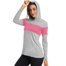 UPF 50+ Sun/UV Skin Protection Shirt Womens Anti-UV Long Sleeve Performance Swim T-Shirts Hoodie Tees Tops Outdoor Girl