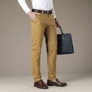 Mens Suit Pants High Quality Stretch Comfortable Cotton Office Pants Straight Business Casual Black Trousers