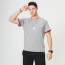 Elastic Men T-Shirt O-Neck Short Sleeve Men T Shirt for Clothing T Shirt Men Top