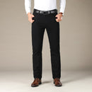 Mens Pants High Elastic Skinny Slim Cutting Trouser velvet Casual Pant Pocket