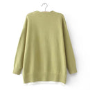 Women Clothing Sweaters Autumn Winter Pullover O-Neck Long Sleeve Knitted Jumper