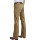 Men Flared Boot Cut Trousers Business Casual Classic British Style Office Comfortable Slim Formal Suit Bottom Pants