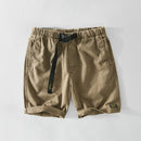 Summer Men High Quality Cotton Cargo Shorts Sport Jogger Simple Loose Solid Zipper