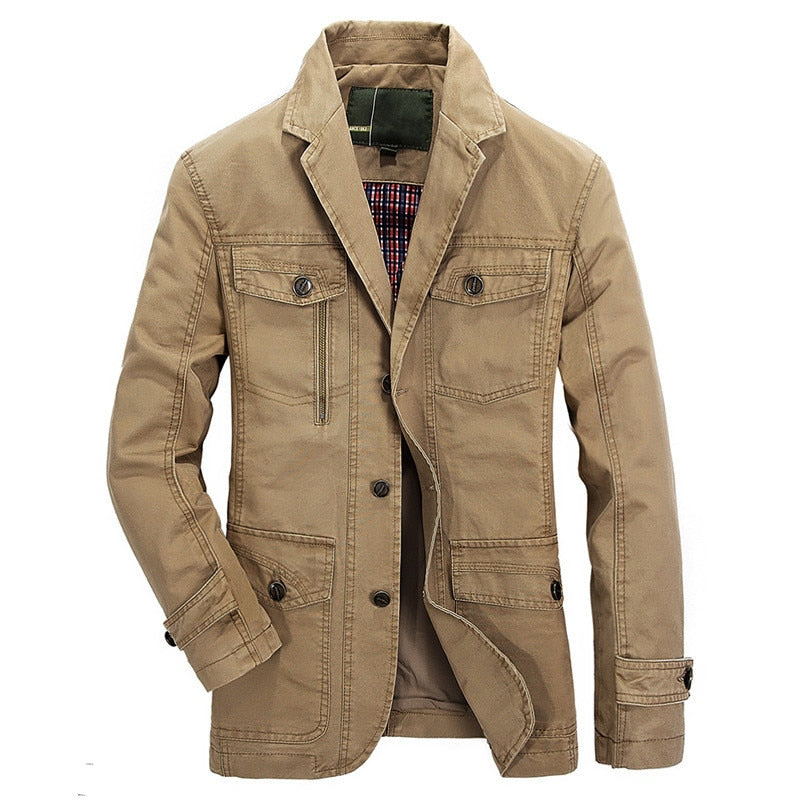 Military Blazer Jacket Men Spring Autumn Casual Coats Army Bomber Suit Jackets