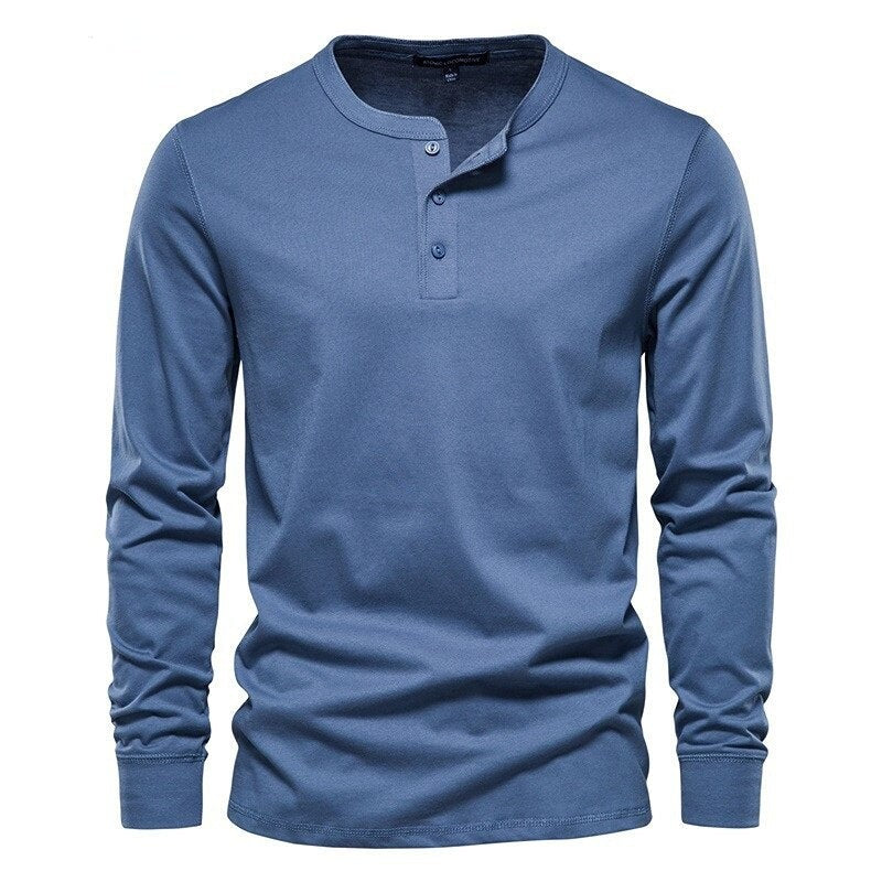 Top Grade Solid Cotton Polo Shirts for Men Arrival Homme Designer Business Casual Tops Long Sleeve Lapel Men T-shirt