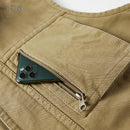 Tactical Cargo Vest Jacket Men Clothing Casual Jean Black Coats Work Vests For Men Winter