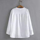 Autumn Hoodies Women Clothing LOOSE O-Neck Tops Casual Splice Asymmetrical Length Long Sleeve Sweatshirt