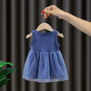 Baby Girl Dress Summer Girls Clothes Sleeveless Lace Kids Dresses Star Girl Casual Dress