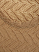 T-Shirt For Women Jacquard Knitted Fabric Summer Casual Short Sleeve Twist Tops