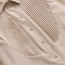 Women Spring Simple Business Fold Blouses Long Sleeve Bottoming Tops Oversized Curve Clothes