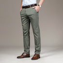 Men Spring And Summer New High-Waisted Straight Casual Pants Middle-Aged High-End Loose Business Casual