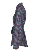 Women Orange Striped Casual Blouse Lapel Long Sleeve Loose Fit Shirt Tide Spring Autumn