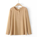 Autumn Women Basics Sweater Slim Fit High Strecth Knitted Cotton Pullover Solid Color O-Neck Long Sleeve Knitwear