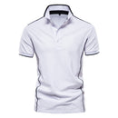 Men Solid Color Short Sleeve Classic Mens Polos New Summer Polo Shirt Men Clothing