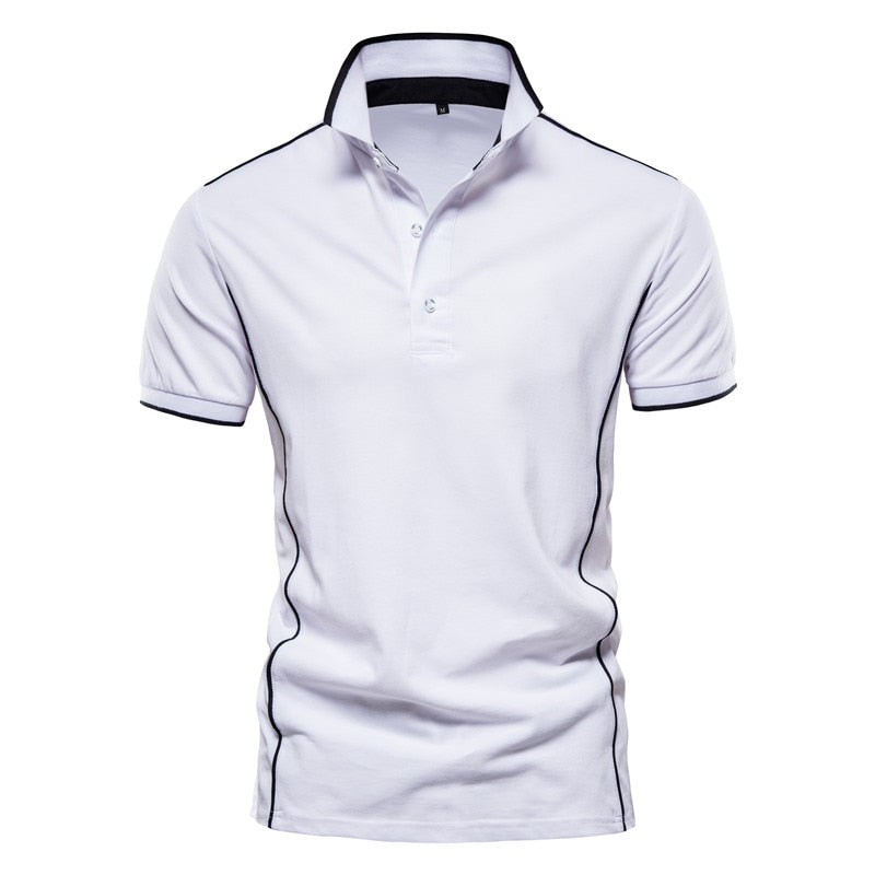Men Solid Color Short Sleeve Classic Mens Polos New Summer Polo Shirt Men Clothing
