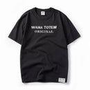 Men T-shirt Short Sleeve Summer Dropped Shoulder Black t shirt for men