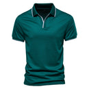 Men Solid Color Short Sleeve Classic Mens Polos New Summer Polo Shirt Men Clothing