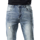 Men Spring And Summer High-Quality Classic Straight Jeans Mid-Waist