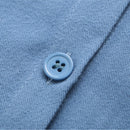 Long Shirt Women Clothing Cotton Two Pockets Fabric Blouses Casual Asymmetrical Length Tops Autumn