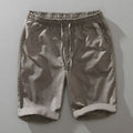 Summer Men Cotton Linen Shorts Solid Flexible Waist Simple Casual Loose Half Length Thin Popular Short Pants