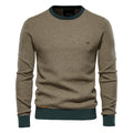 Cotton Spliced Pullovers Sweater Men Casual Warm O-neck Quality Mens Knitted Sweater Winter Sweaters for Men