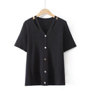 T-Shirt For Women Clothes Ice Silk Knitted Tops Casual Sexy Slim Off-The-Shoulder Tee Summer