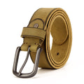 Leather belts for men jeans Do old rusty black buckle retro vintage mens male cowboy belt ceinture