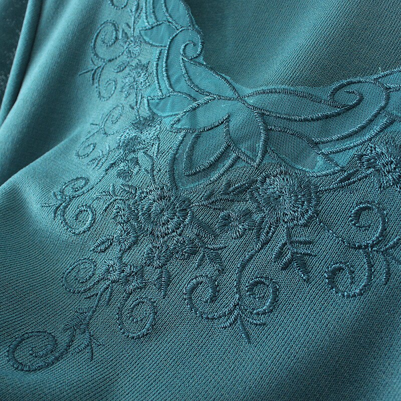 T-Shirt For Women Clothing Ice Knit Embroidery Tops Loose And Casual Curve Tees Summer