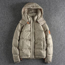 Thickened Hooded Down Coat Men Winter Warm Keeping White Duck Down Casual Youth Top outerwear coat