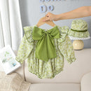 Autumn and Winter Children Jumpsuit Infant One-piece Kids Clothing Velvet Floral Baby Triangle Romper Baby Girl Clothes