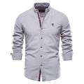 Spring Cotton Social Shirt Men Solid Long Sleeve Shirt for Men Lapel Casual Social Men Shirts