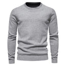 Winter Thickness Pullover Men O-neck Solid Color Long Sleeve Warm Slim Sweaters Men Men Sweater Pull Male Clothing