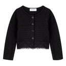 Little Girls Long Sleeve Bolero Shrug Lace Short Cardigan for Baby Girl Knitted Coat Thin Lace Solid Plain