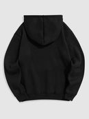 Essential Hoodie for Men Solid Fleece-lined Sweatshirts Unisex Streetwear Pullover Fall Winter Hooded Jumper Basic Sweats