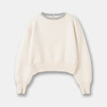 Women Crystal Front Wool Short Rhinestone Cardigan High Quality Knitted Top Shines Winter Sweater Clothing