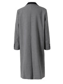Women Long Blazer Lapel Long Sleeve Loose Fit Jacket Spring Autumn