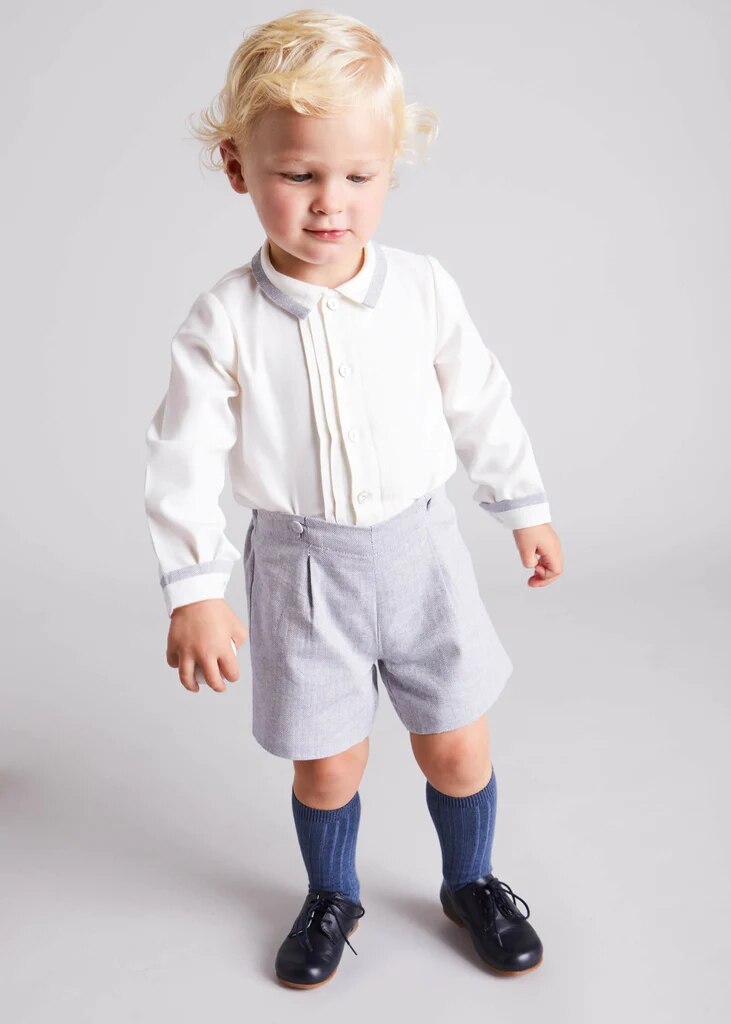 Baby Boys Spanish Clothes Sets for Boy Long Sleeve Suit Cotton Shirt Shorts Trouser Children Birthday Party Clothing Outfit