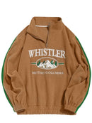 Men Hoodie Fall Winter Fleece Sweatshirts Letter Embroidery Turtleneck Hoodies Pullover