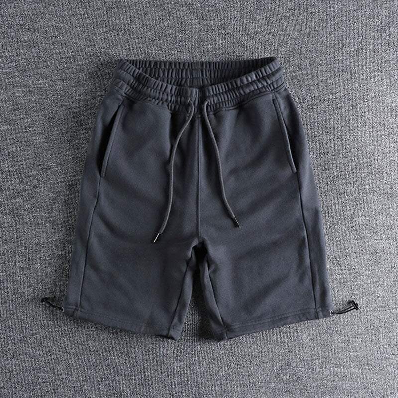 Solid casual shorts men summer sports loose pants