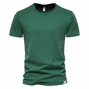 Cotton T Shirt for Men O-neck Soild Basic Men T-shirts with Short Sleeves Summer Tops Tees Men Clothes