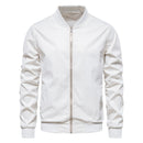 Striped Bomber Jacket Men Baseball Stand Collar Zipper Casual Mens Jackets Autumn Jacket for Youth