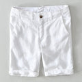 Linen Shorts Men Summer Loose Beach Holiday Shorts Man Casual Shorts
