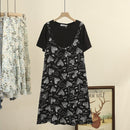 Dresses For Women Clothing Love Letter Female Dress Casual O-Neck Short Sleeve Side Pocket Curve Dress Summer