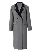 Women Long Blazer Lapel Long Sleeve Loose Fit Jacket Spring Autumn