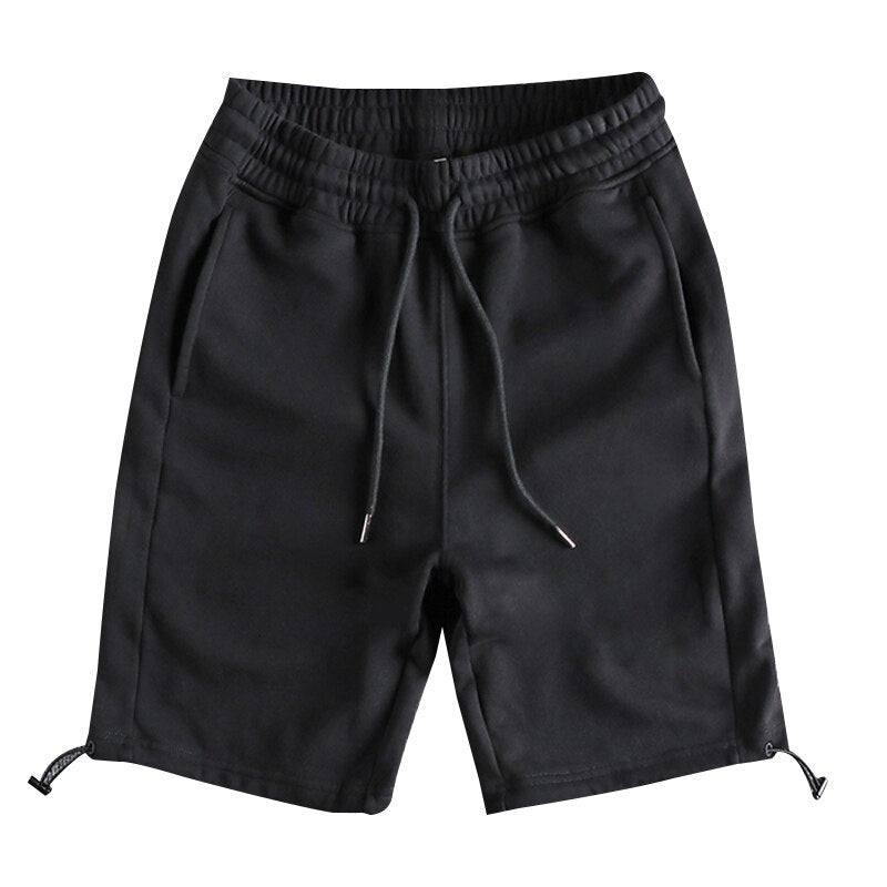Solid casual shorts men summer sports loose pants